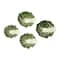 Hello Honey® Green Hand-Painted Cabbage Shaped Stoneware Bowls, 4ct.